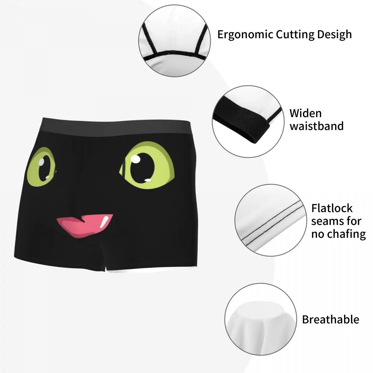 Novità Boxer Toothless Face HTTYD Pantaloncini Mutandine Intimo da uomo Mutande morbide per Homme