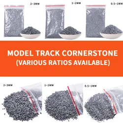 100G/bag 0.5-3Mm Train Track Cornerstone Railway Crushed Stone Diy Model Making Micro Roadbed Materials Model Scene for Diorama