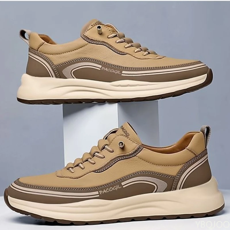 

Летняя новая дышащая износостойкая мужская обувь большого размера, повседневные удобные кроссовки, мужская модная универсальная обувь на толстой подошве