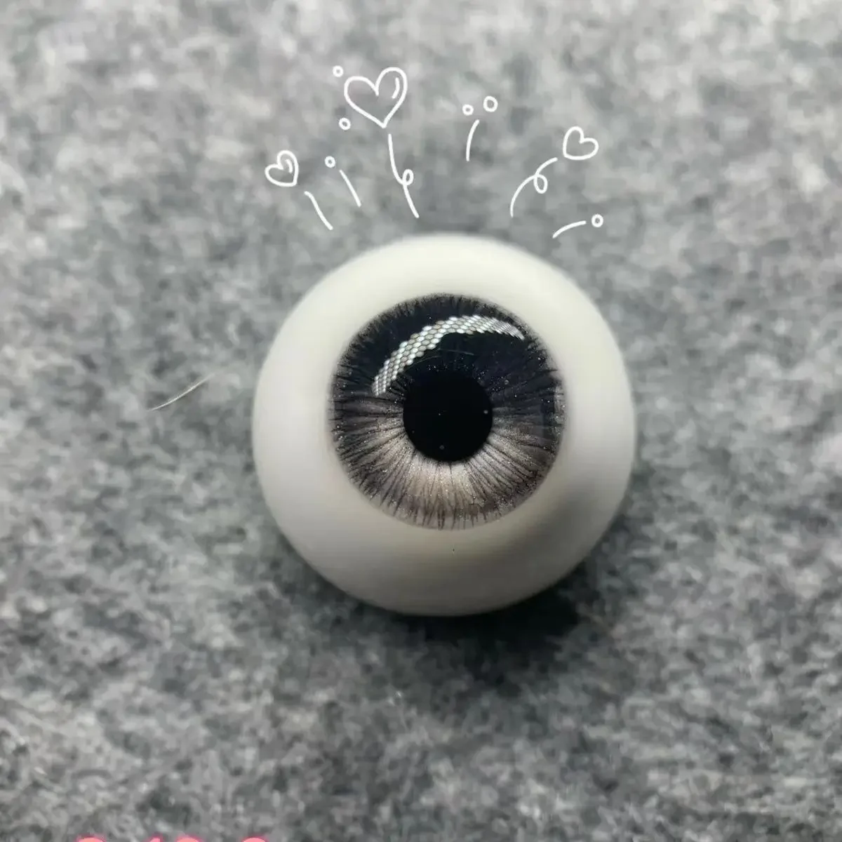 8/10/12/14/16/18/20mm Doll Eyes for 1/3 1/4 Bjd Doll Ob11 Plaster Eyeball Human Realistic Stereoscopic Girl Toy Doll Accessories