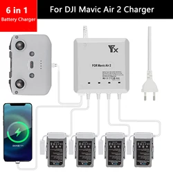 For DJI Navic Air 2 and Air 2S Battery Charging Hub Multiple Battery Charger for Mavic Air 2 and Air 2S Accessories