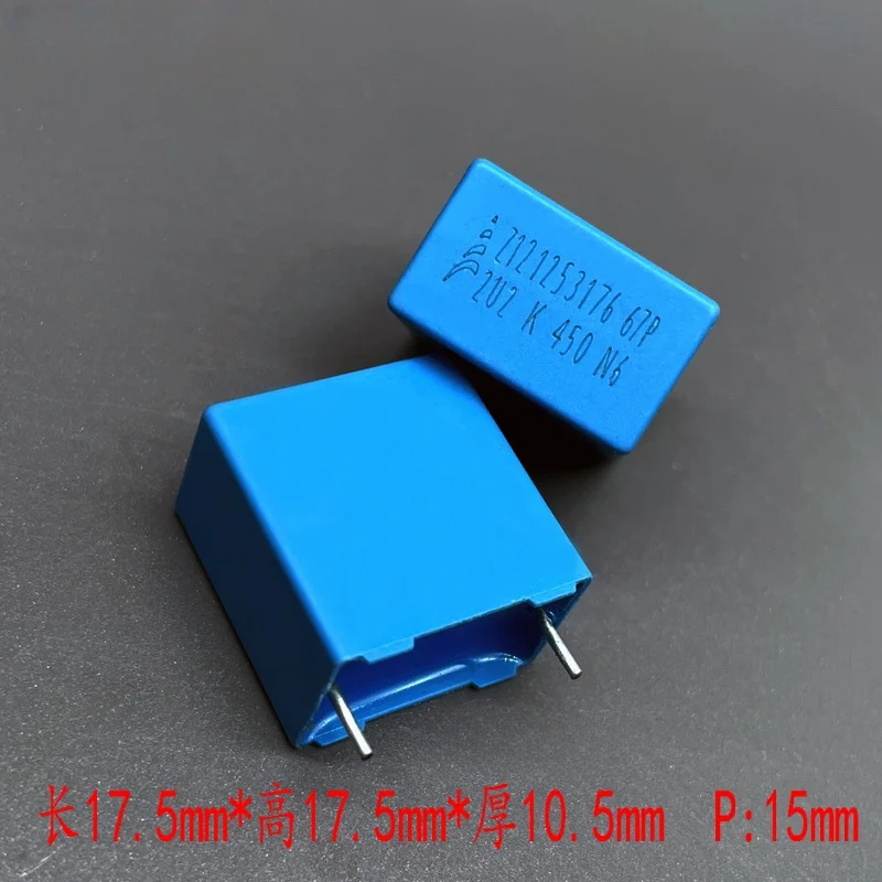 

5PCS EPCOS Siemens MKP 225 2.2uf 2u2 450v 400v copper foot safety film capacitor P15