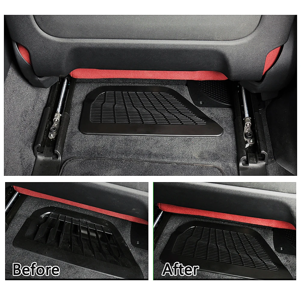 2PCS for BMW 5 7 Series 2018-2021 G11 G12 G30 G31 Seat Floor Rear AC Heater Air Conditioner Duct Vent Grill Outlet Cover Trim