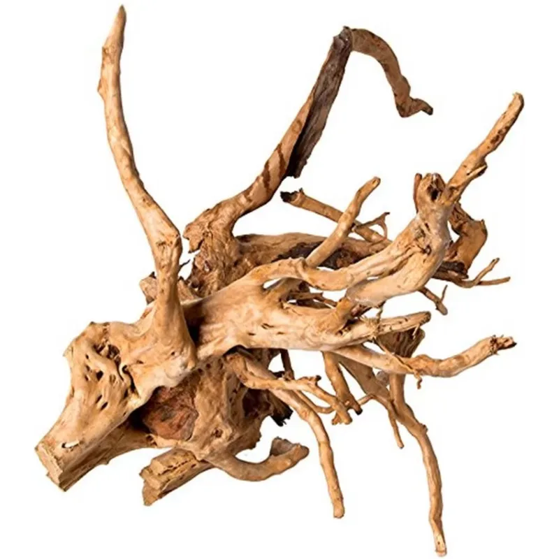 Wholesale fish tank landscape driftwood natural polished sunken wood decorative aquarium driftwood