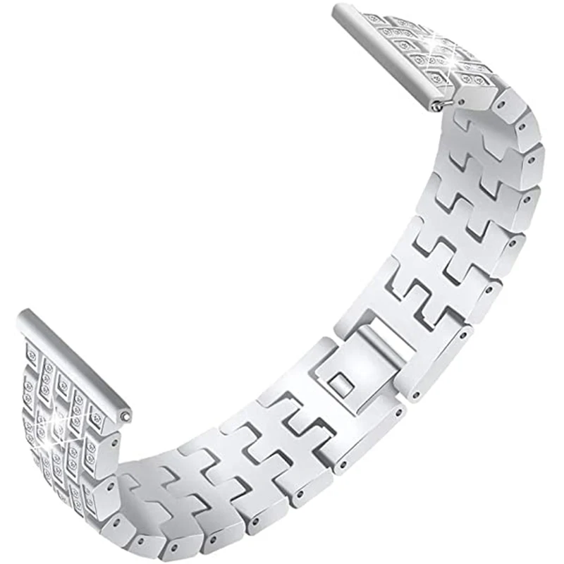 Correa de Metal y funda para Samsung Galaxy Watch, pulsera de diamante de acero inoxidable y accesorios de cubierta para mujer, 4, 5, 6, 40mm, 44mm