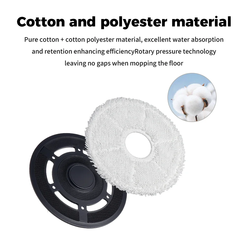Dust Bags Mop Cloths Kit For Ecovacs Deebot T20 OMNI/T20 Pro/T20 Max/X1 OMNI/X1 TURBO/T10 OMNI/T10 TURBO Non Woven Leak Proof