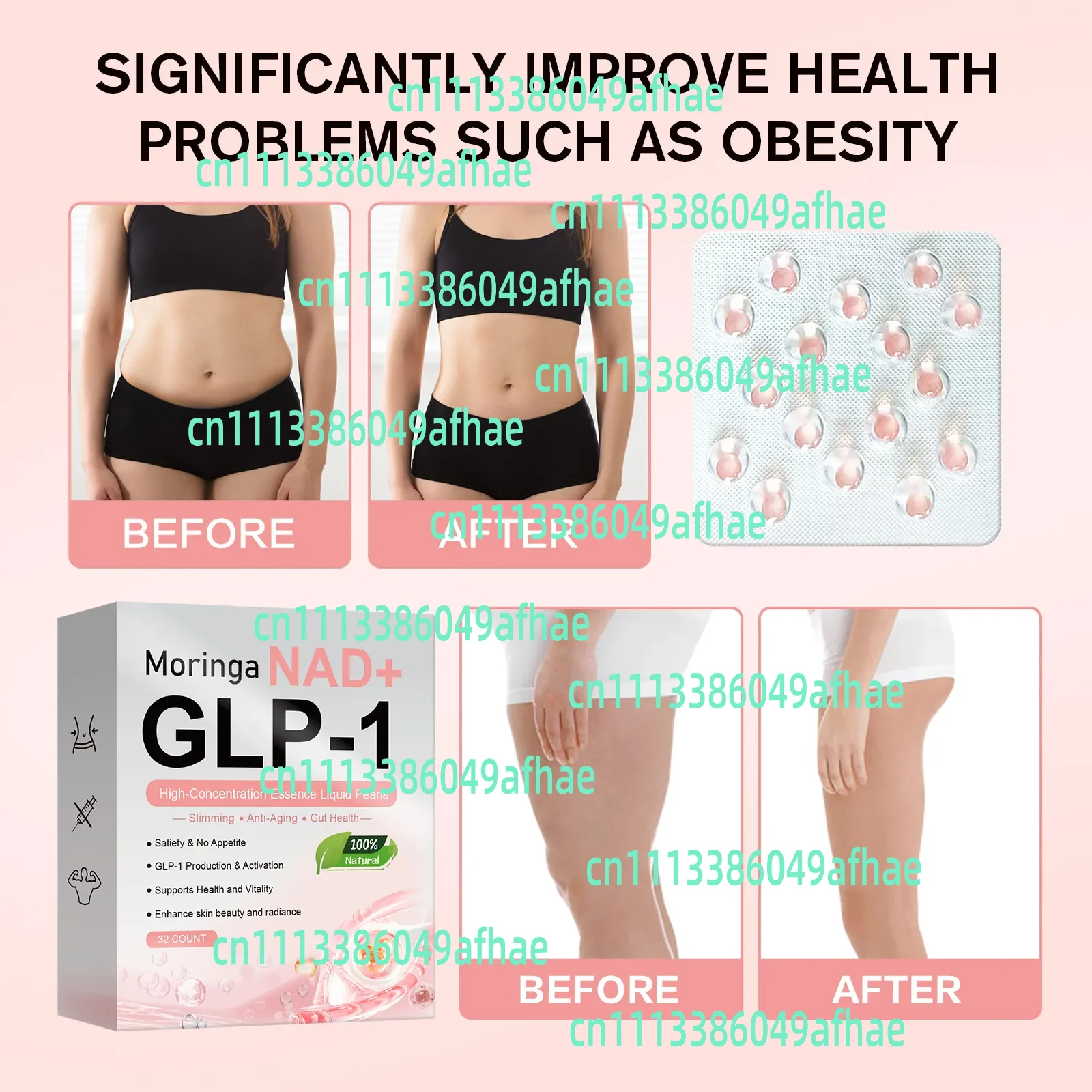 Glp-1 And Nad + Essence Pearls For Promote Intestinal Digestion Glp-1 Ultra Concentrated Essence Pearls