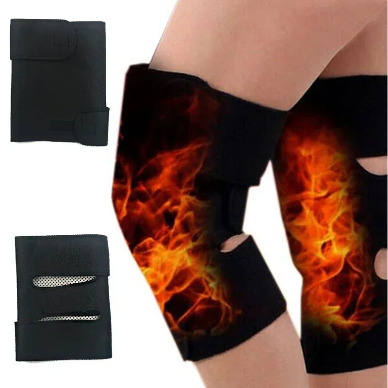 2PCS Tourmaline Self Heating Knee Pads Magnetic Therapy Kneepad Arthritis Brace Support Warm Orotector Knee Protector Pads