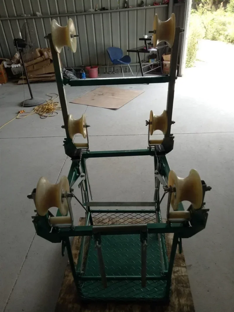 

Cross-border Four Bundle Conductors Overhead Lines Conductor Inspection Trolley Bicycle Cart