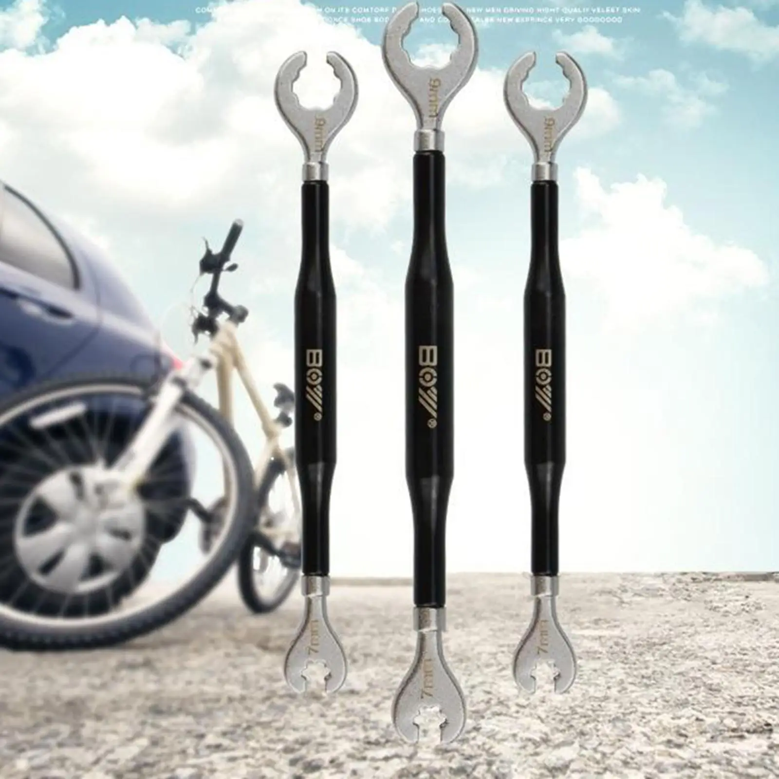 

Carbon Steel Spoke Wrench Repair Tool 11G 12G/14G 15G Bicycle Repair Rustless Spokes Wrench