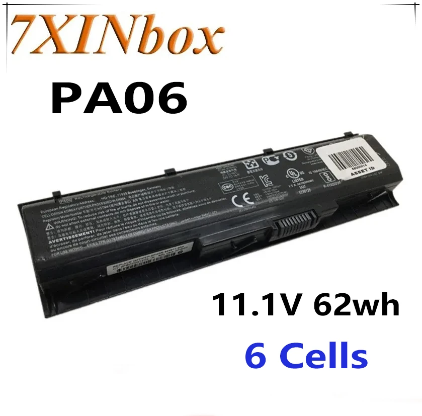 

7XINbox 11.1V 62wh Original PA06 HSTNN-DB7K Laptop Battery For HP Omen 17 17-w 17-ab200 17t-ab00 Series 849571-221 849571-251