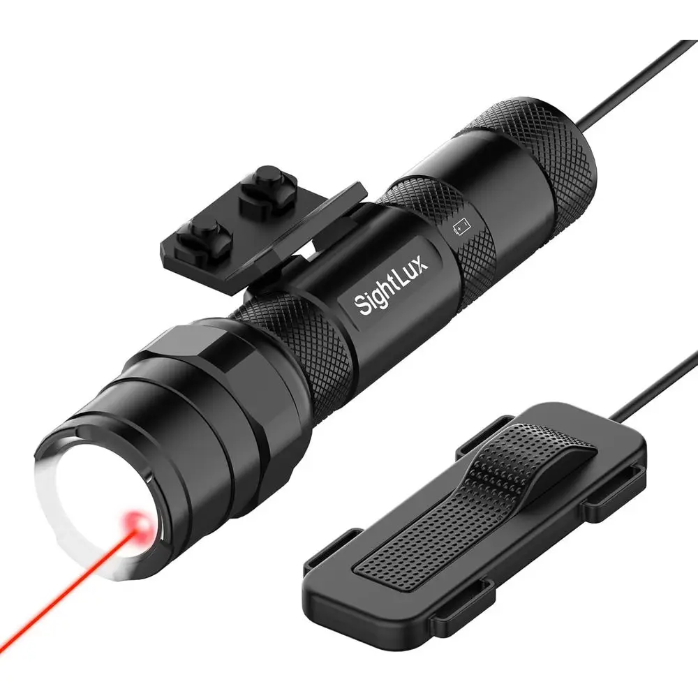 

lashlight Laser Combo or Rile - 1250 Lumens Tactical lashlight Red/Green Laser Light or Shotgun, Rail Laser Light with Prure Swi
