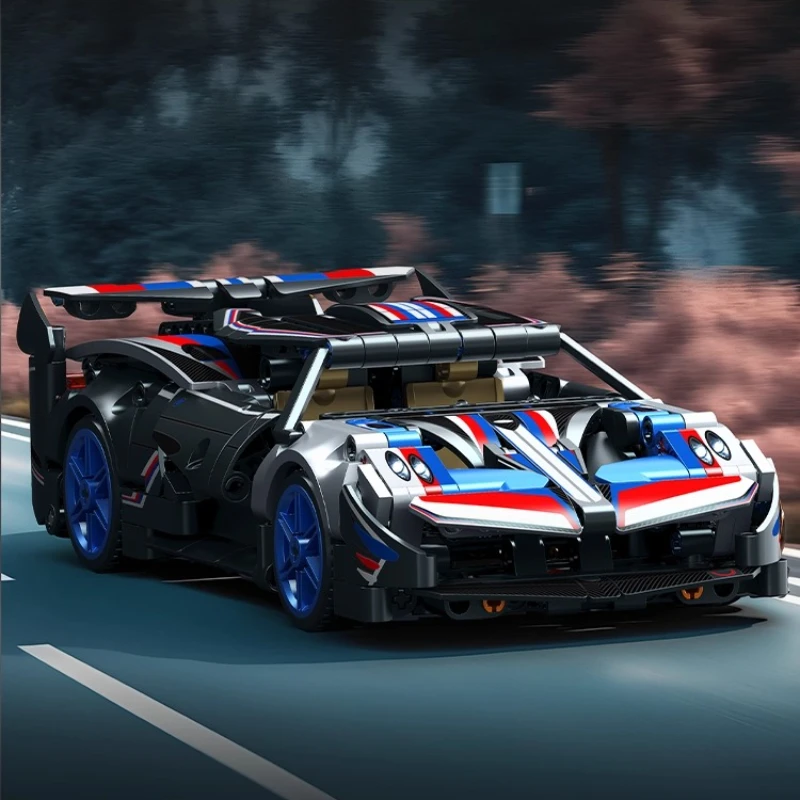 

SEMBO City Speed Champion Racing Technology Building Blocks Invisible Extreme Racing Car Model Toy for Boys DIY Assembly Gift
