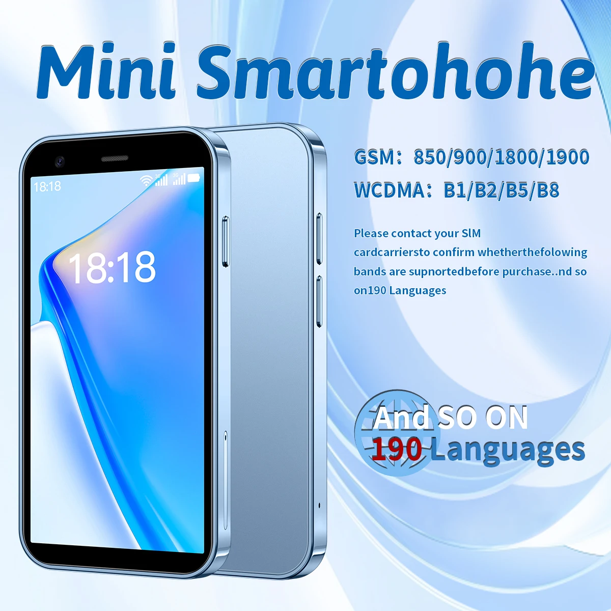 SOYES XS15 Mini Smartphone 3.0-inch Android 8.1 2GB RAM 16GB ROM Dual SIM Multiple Fashion Colors Available for Daily Use