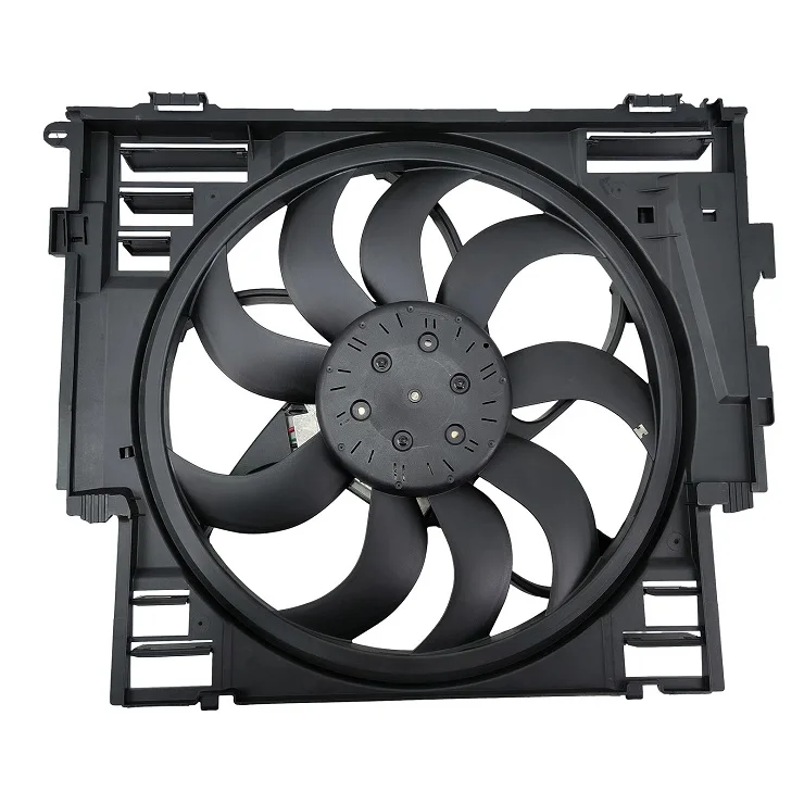 17418642161 voor BMW F10 528i 528i XDrive 12-16 Radiator Koelventilator Montage 600 W Elektronische Fan Radiator condensor Koelventilator