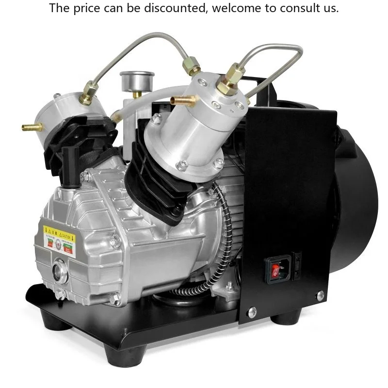 

TUXING Wholesale 300Bar/4500Psi/30Mpa Double Cylinder Scuba Diving Mini Outdoor Hunting Portable PCP Paintball Air Compressor