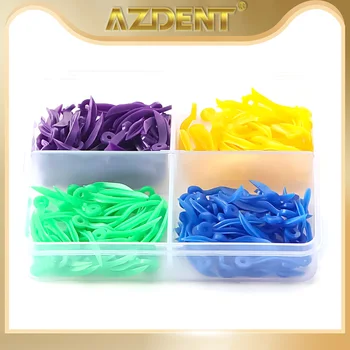AZDENT cales dentaires cale d'écart dentaire avec trous jetable en plastique dentiste soins bucco-dentaires accessoires de dentisterie 4 tailles outils de laboratoire