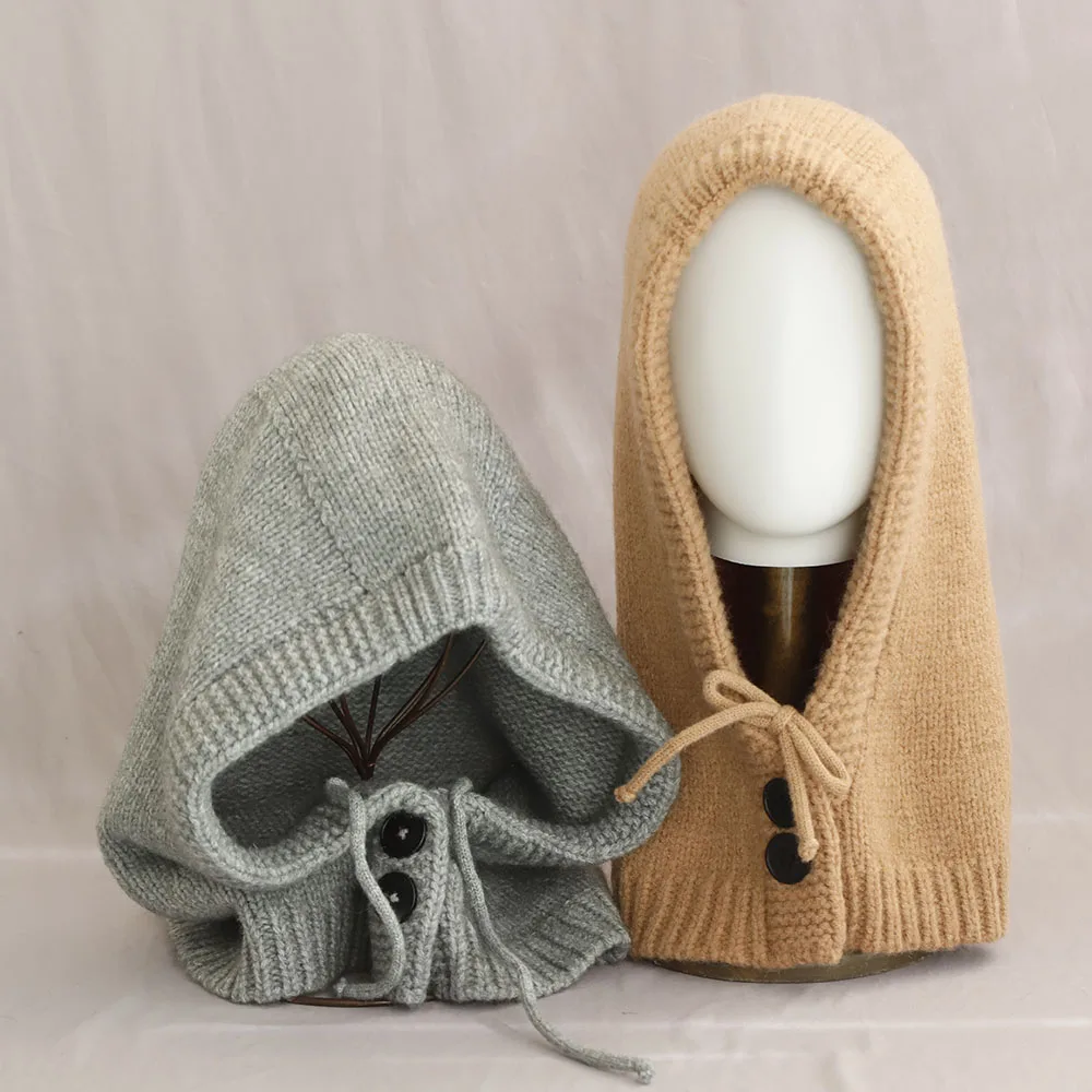 หมวกไหมพรมผู้หญิงแฟชั่นฤดูหนาวปี 2025 สไตล์สตรีทแวร์ ผสมขนสัตว์ อุ่นสบาย ตกแต่งสวยงาม สำหรับผู้หญิง สไตล์ลำลอง