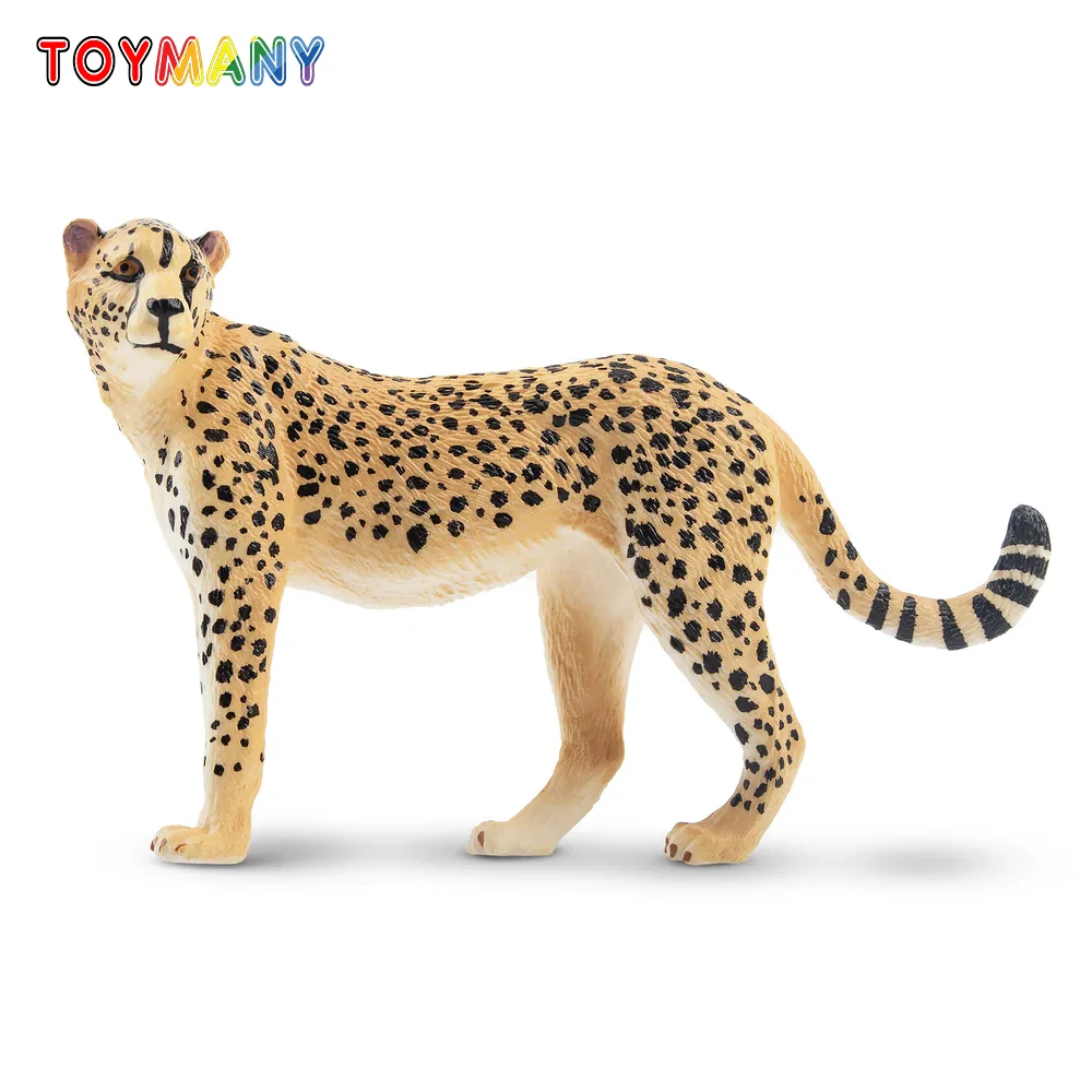 

Toymany Simulation Cheetah Wildlife Animal Model Toy Mini Figures Dolls Action Figurines Toys Children Gift Cake Decoration