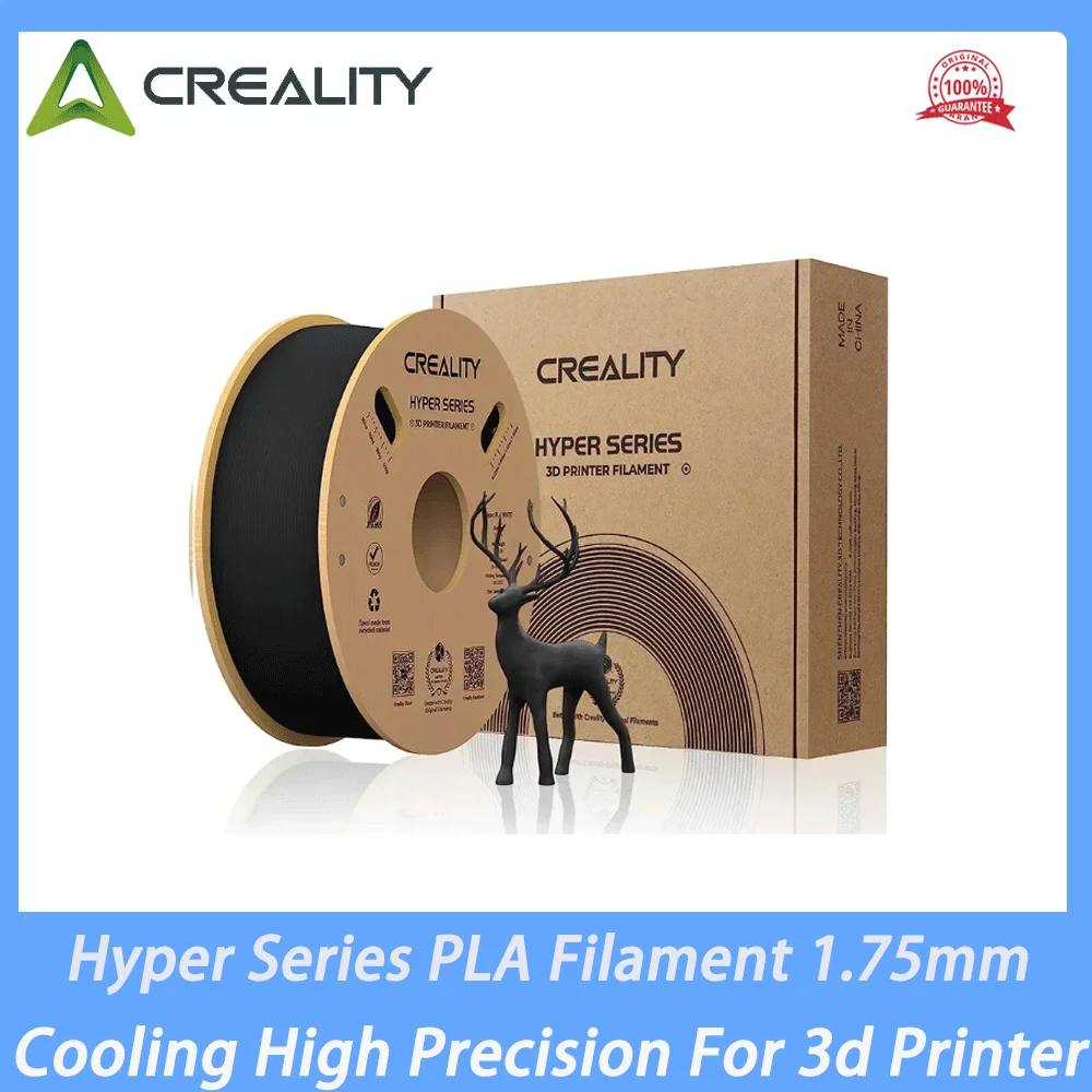 

CREALITY 3D Printer Materials Hyper Series PLA Filament 1.75mm 1KG Better Fluidity Faster Cooling High Precision For 3d Printer