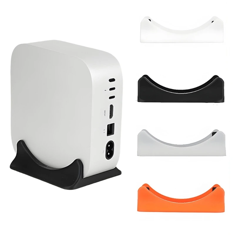 Desktop Stand for Mac mini M4 2024 Vertical Stand for Enhances Workspaces Organization and Device Security