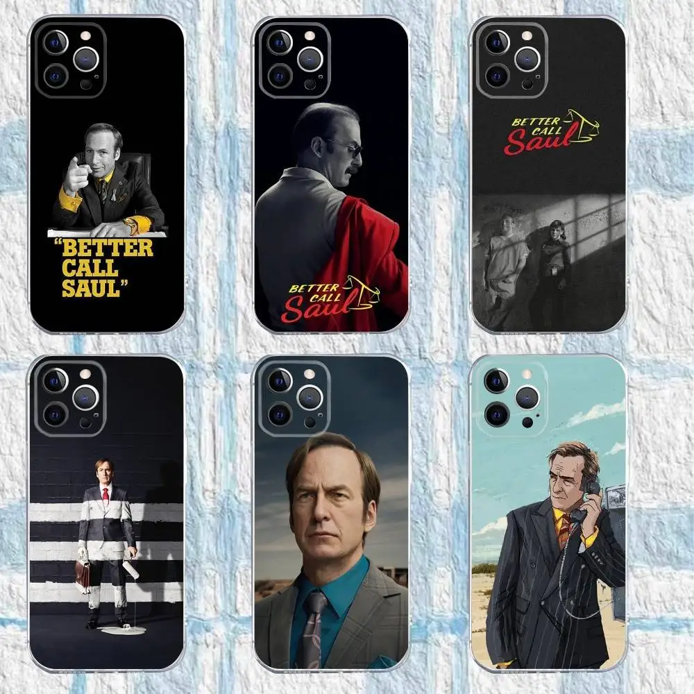

S-Series Better Call Saul Phone Case For iPhone 16,15,14,13,12,11 Pro,Max,Plus,X,XS,XR,SE,Mini Transparent Silicone Soft