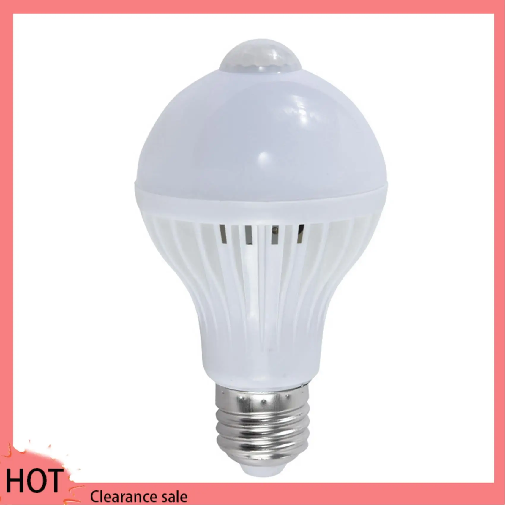 A88Z 2X Motion Sensor Bulb Human Body Infrared Induction LED Light Bulbs Automatically Activated Light For Porches (5W)