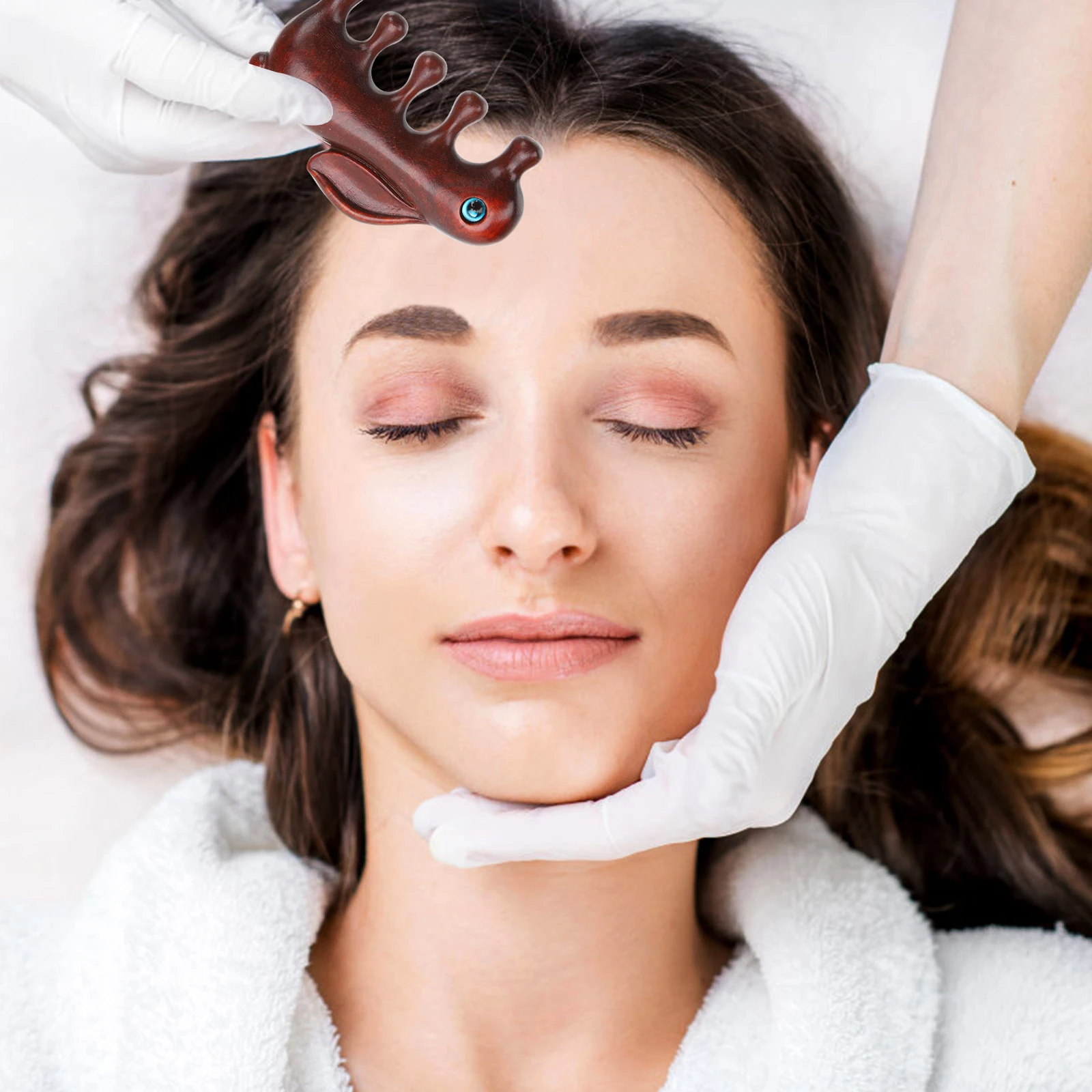 

Wooden Rabbit Shape Sandal Massage Comb Premium Sturdy Material Hair Cutting Hair Massaging Tool Promote Blood Circulation