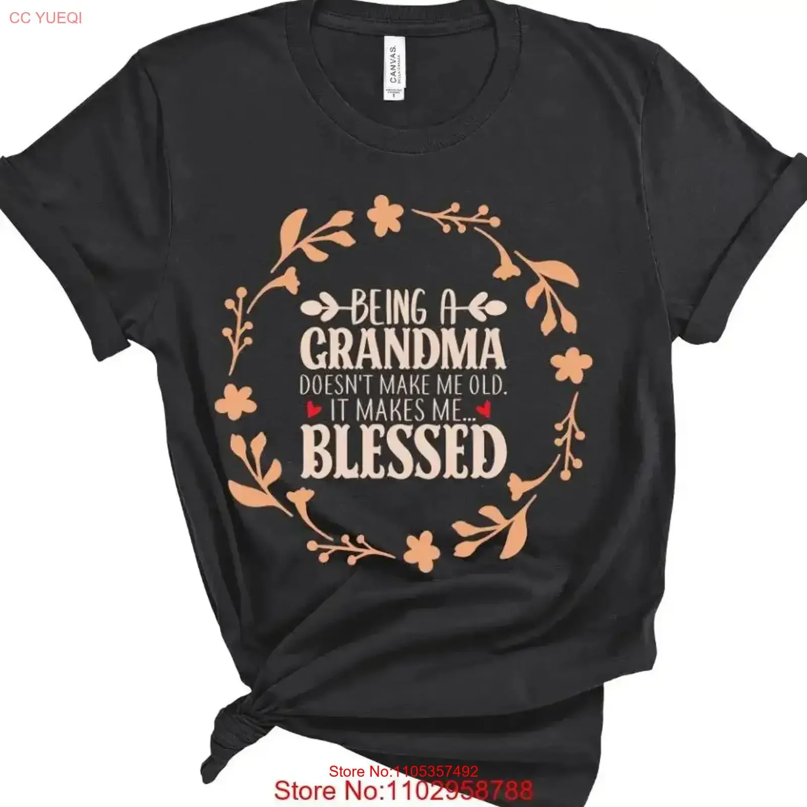 Being A Grandma Doesn't Make Me Old It Makes Blessed T Shirt  vintage Washed Top For Everyday Wear streetwear designer clothes