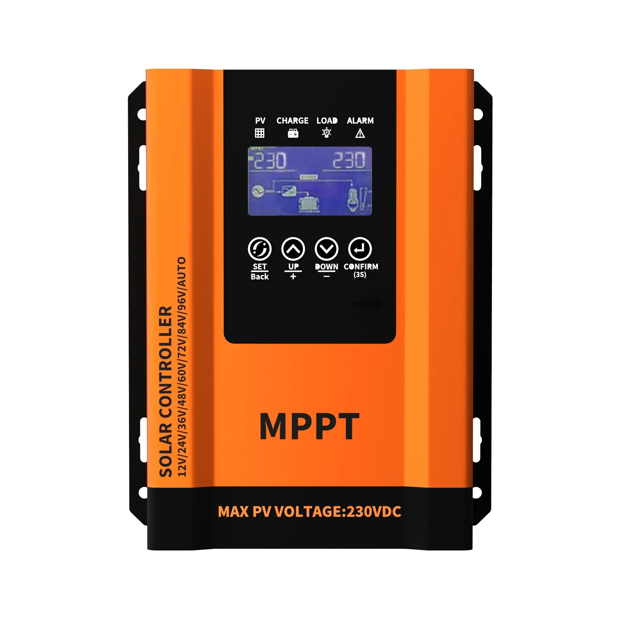 High Voltage 12V 24V 36V 48V 60V 72V 84V 96V Mppt Regulator Control 30A 40A 50A 60A Solar Panel Battery Charge Controller