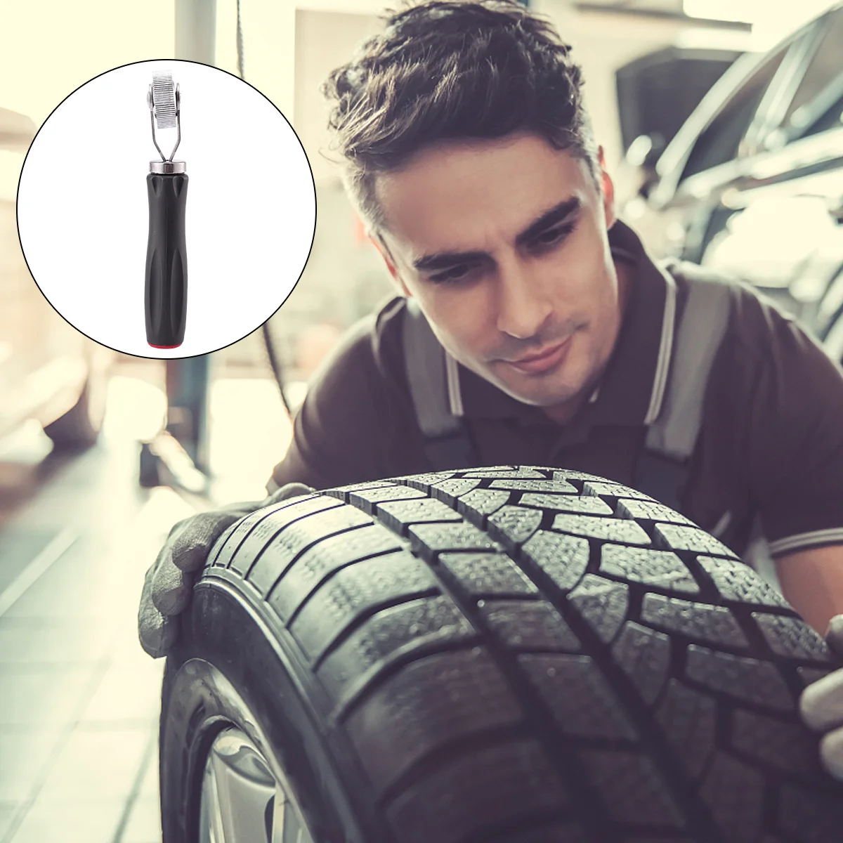 

Колесо для ремонта шин, 12 мм, черный автомобильный компенсационный ролик для автомобильных шин, инструмент для авторемонта, прочный уплотнитель