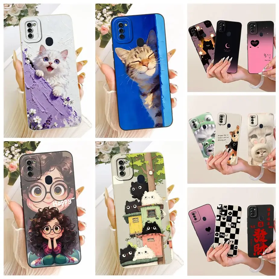 For Samsung Galaxy A11 Case M11 Cute Cat Fashion Cartoon Cover Soft TPU Phone Case For Samsung A11 M 11 Galaxy M11 Fundas Bumper