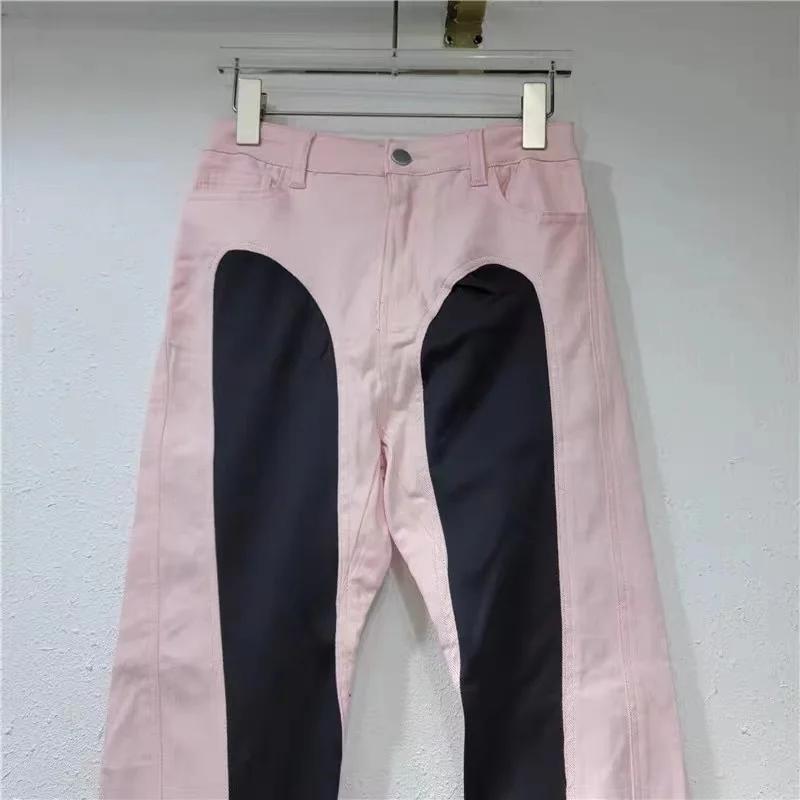 2024 Autumn New Splicing Skinny High Waist Elastic Pants