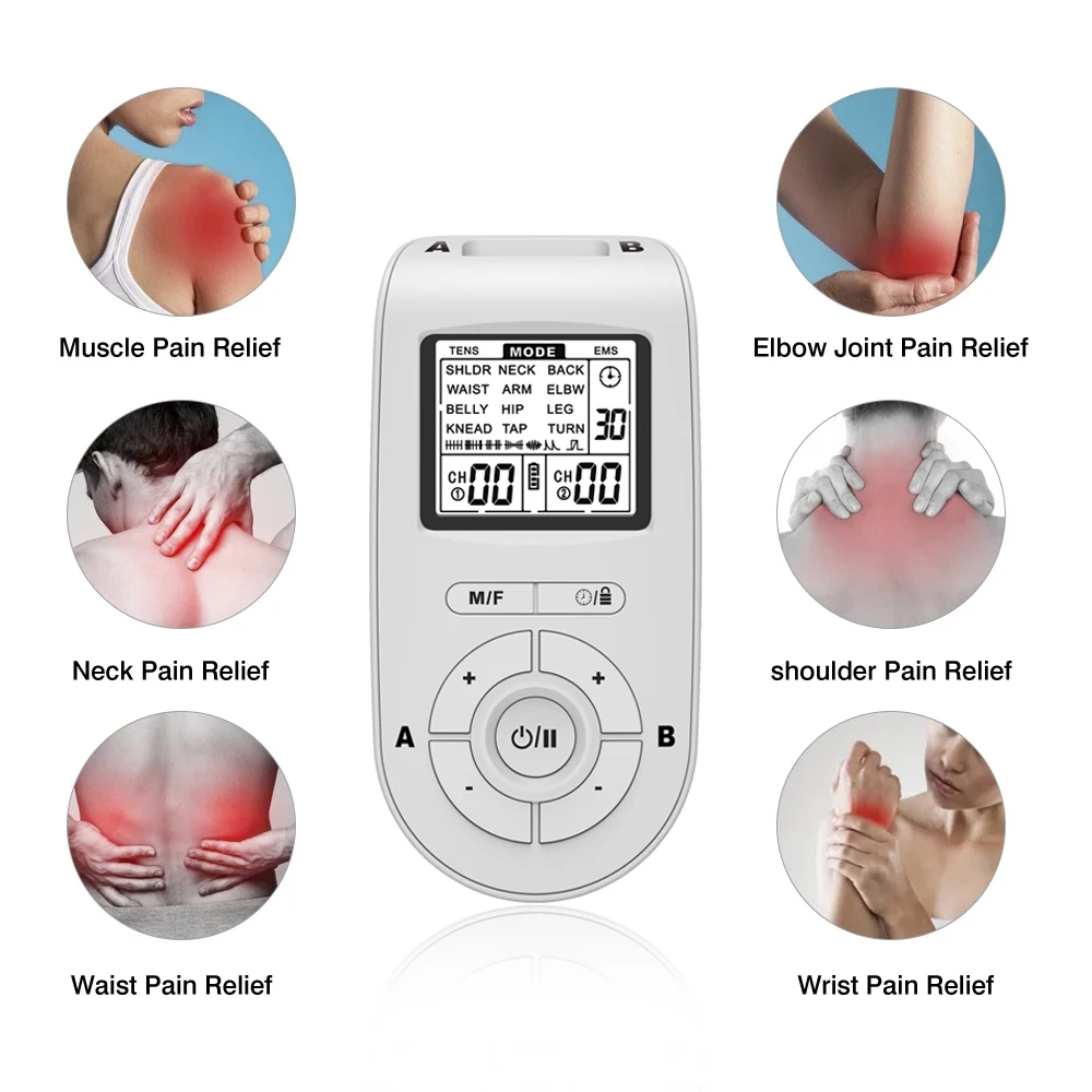 24 Modes EMS Electric Muscle Stimulator TENS Physiotherapy Pulse Full Body Massager Machine Pain Relief Health Care Device