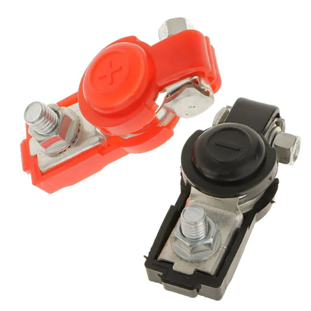 

Set of 2 Adjustable Car Battery Terminal Clamps for Positive and Negative Poles Compatible with 6V/12V Vehicle Battery Terminals