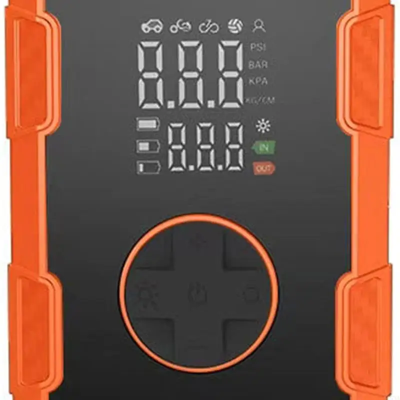 Mini Battery Powered Tire Inflator For Cars Featuring Digital Display D7YA