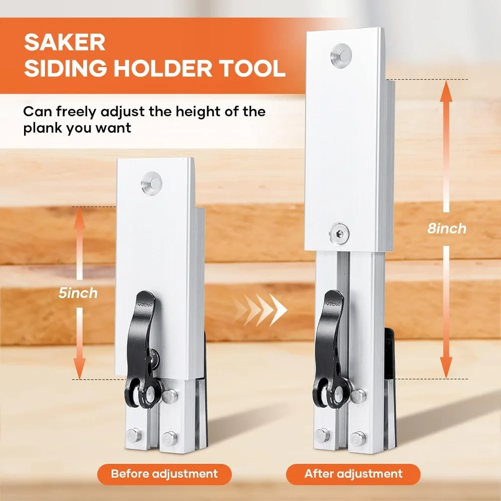 

Adjustable Siding Install Tool-Mounting Bracket Guagesfor 5/16"/8 mm-1/2"/12.7 mm Thick, Width Fiber Cement Siding Installation