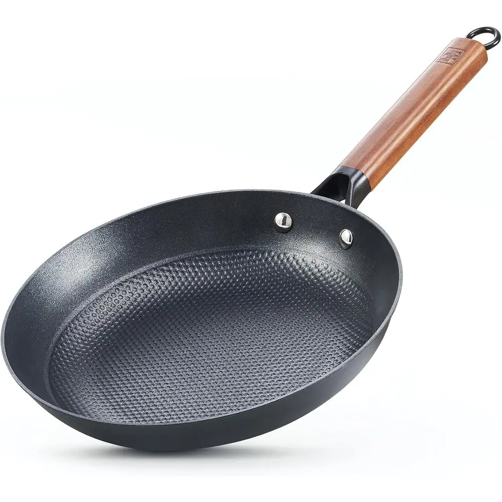 

8 Inch Nonstick Skillet with Detachable Wooden Handle, Nonstick Omelet Pan, Easy Clean Oven Safe Pans for Cooking