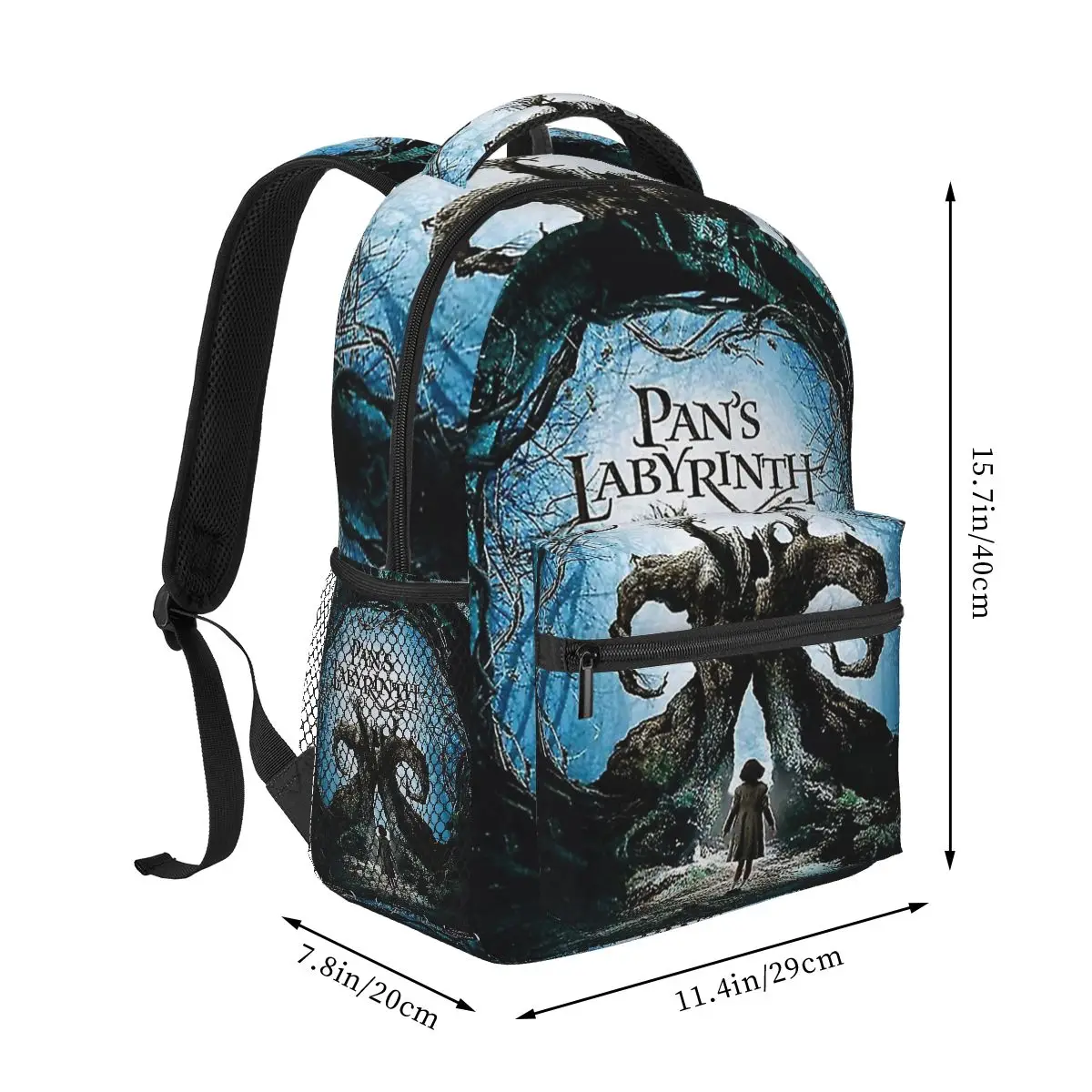 Pan's Labyrinth Movie Poster Student Backpack School Bag Hiking Travel Daypack for Boys Girls Fashion Bookbag Shoulder Bags
