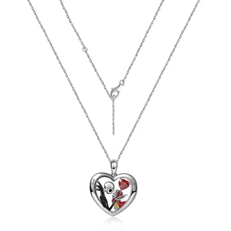 Sally Heart shaped Pendant Necklace Before Christmas Unisex Jewelry Gift Halloween Party Accessories Props Birthday Gift image 4