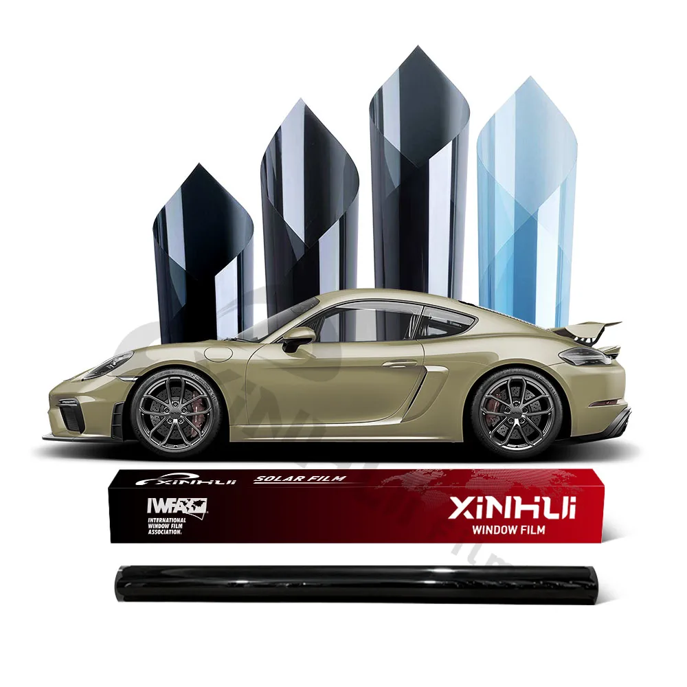 2ply 99% IRR رفض الحرارة UV 400 نانو السيراميك الشمس كتلة نافذة الفيلم 100% UVR السيارات الشمسية فيلم نافذة فيلم سيارة تينت