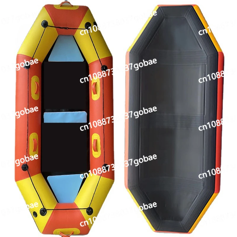 Thick drifting inflatable rubber fishing boat, kayak