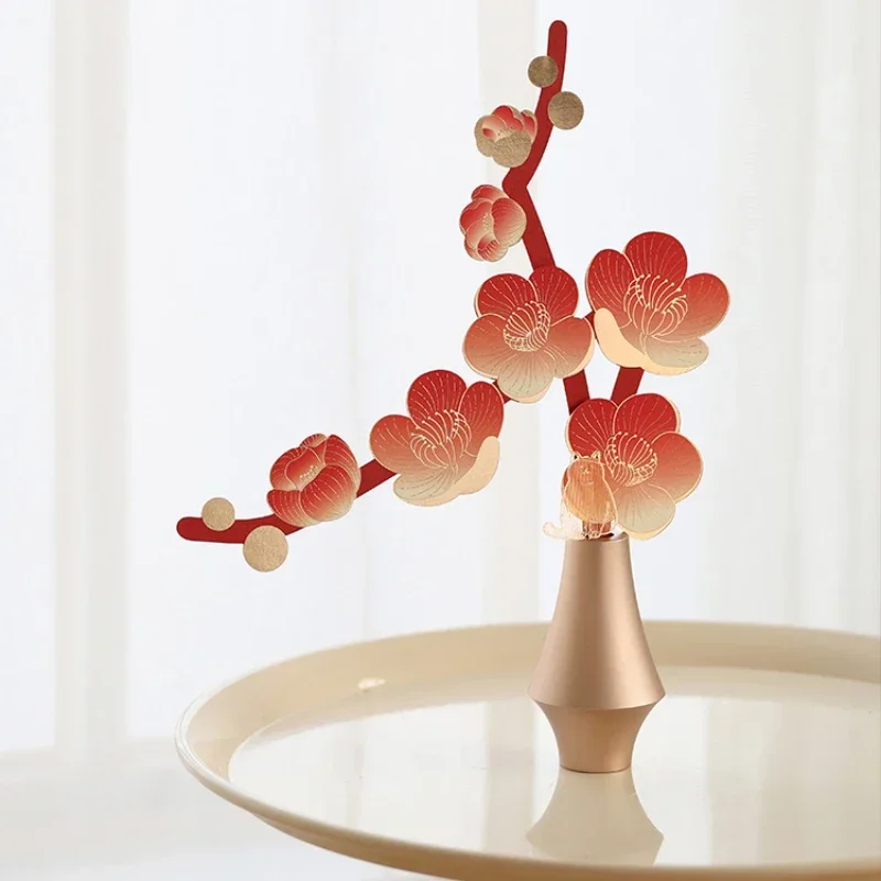 

Peach blossom tabletop ornament diffused aromatherapy eternal flower housewarming wedding birthday gift female