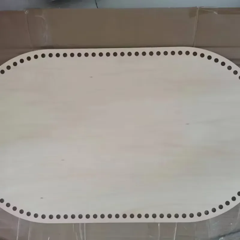 Large wooden crib base Wood bottom Oval base DIY baby basket Newborn crochet basket