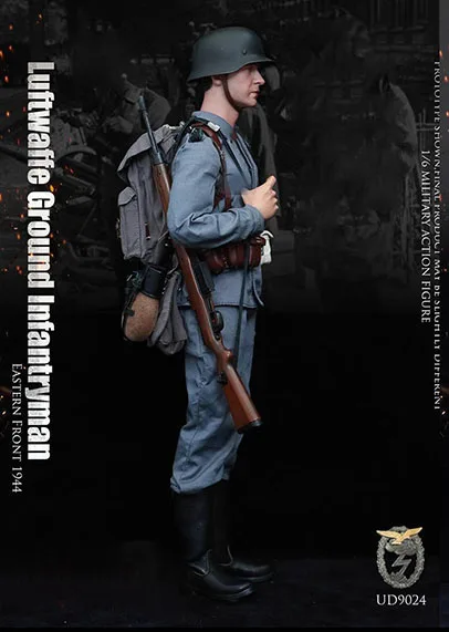 In Stock UJINDOU 9024 1/6 Scale Collectible Men Soldier Luftwaffe Ground Infantryman Full Set 12Inch Action Figure for Fans