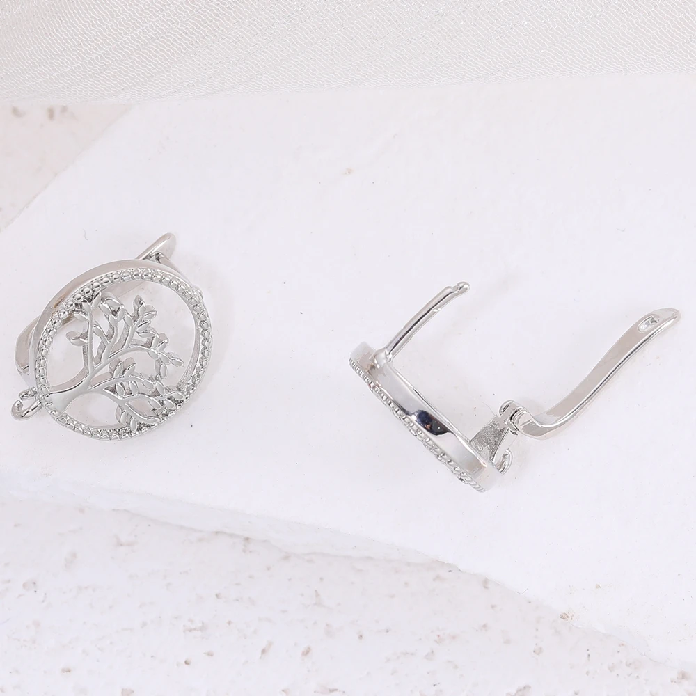 Juya 2 Teile/los 18K Gold Silber Überzogene Grundlegende Ohr Draht Ballen Anti-allergene Ohrring Haken Befestigungen Für DIY frauen Ohrring Machen – Detail 16