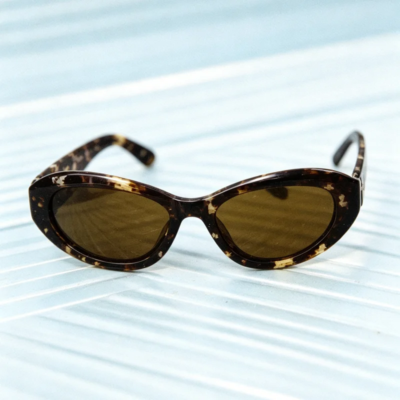 PRADA 0PR 26ZSF 16K08Z Black Acetate Cat Eye Sunglasses Dark Grey Lenses Triangle Logo Designer Eyewear for Women and Men
