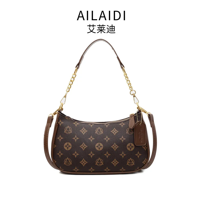 

Luxury Moon Print Bag Women Designer Underarm Purse Vintage Tote Shoulder Bag Versatile Retro Style Everyday High Quality​