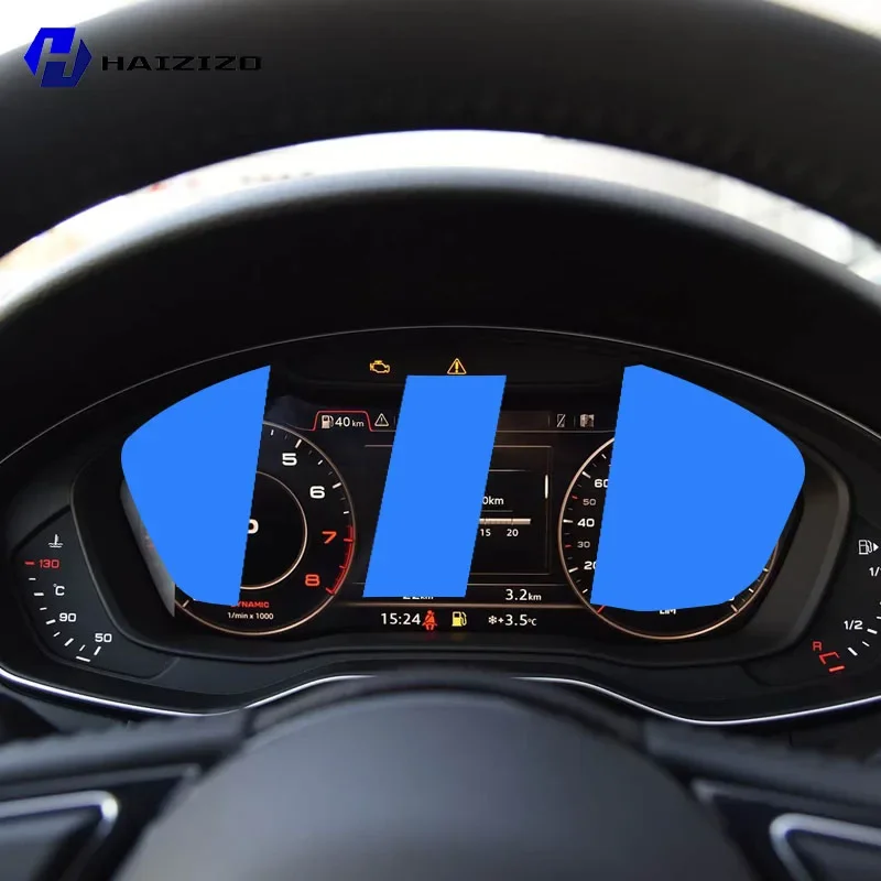 For Audi A5 2017-2020 Car speedometer LCD screen protective film anti fingerprint tempered glass accessories anti scratch refit