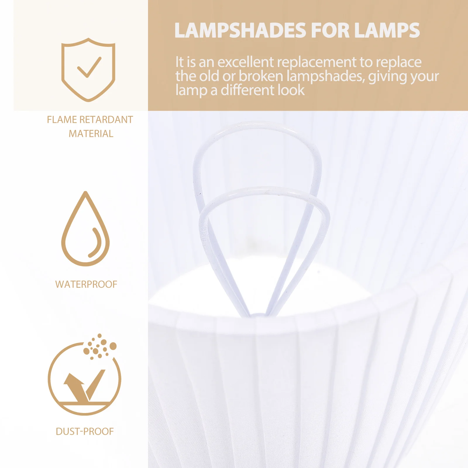 

Clip on Fabric Lampshade No Softening Romantic Atmosphere Home Hotel Table Wall Ceiling Floor Lamps Decor